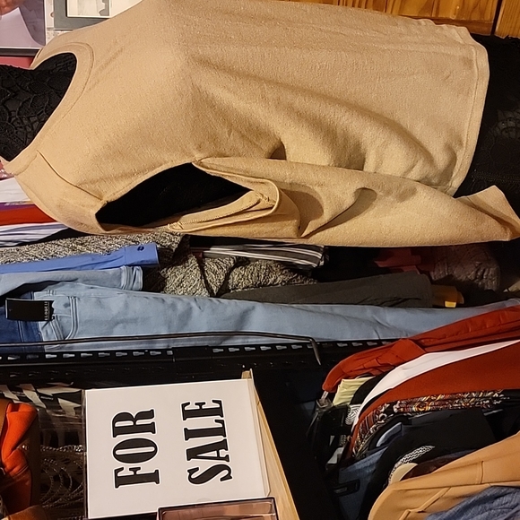 Latte Eloquii Cold Shoulder Sweater - Picture 2 of 3